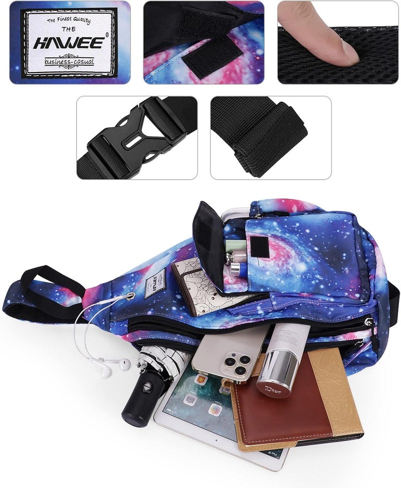 HAWEE Backpack Sling for Women Anti-Water Crossbody Bag Inclined Adjustable Pack | Casual, Adjustable Strap, Water Repellent, for Travel/Sport - Image 4